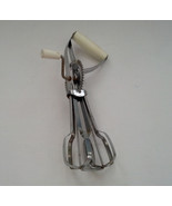 vintage shabby chic  display decor hand held crack egg beater mixer  - $27.06 CAD