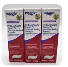 (3) Equate Maximum Strength Hydrocortisone Cream Sealed 1 oz Exp: 3/2025+ - £9.49 GBP