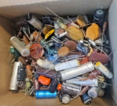 1.3kg box of VINTAGE Capacitors New and Used - $19.94