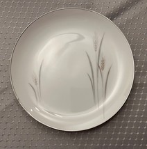 Vintage Fine China Of Japan Platinum Wheat Salad Plate 7.5” Silver Trim - £6.07 GBP