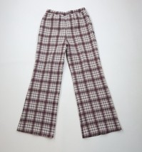 Deadstock Vtg 70s Streetwear Womens 16 Knit Bell Bottoms Chino Pants Pla... - $98.95