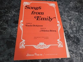 Songs From Emily by Allyson Brown 2 part treble voices - $2.99