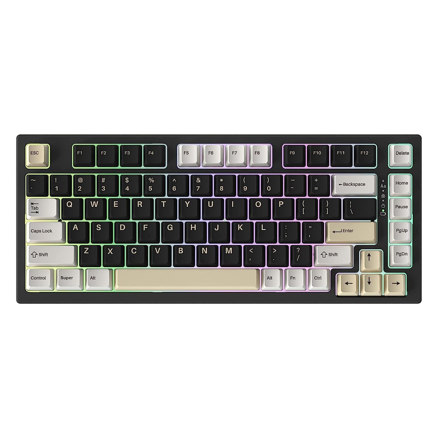 Yz75 75% Hot Swappable Wireless Gaming Mechanical Keyboard, Rgb Backlights, Bt5.