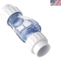 Efficient 50 PSI PVC 2-Port Check Valve with Elbow Design for Versatile Use - $971.46 MXN