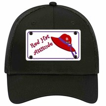 Red Hat Attitude Novelty Black Mesh License Plate Hat - £22.80 GBP