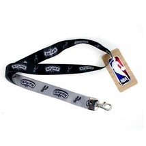 San Antonio Spurs Lanyard 2-Tone Lob Style Keychain ID Holder NBA Official Merch - £8.76 GBP