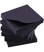 Black Sticky Notes, 6 Pads, 3 X 3 Inch, 100 Sheets/Pad, Self-Stick Notes... - £9.33 GBP