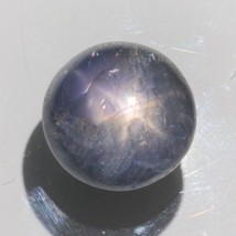 Star Sapphire Black Purple Unheated Gemstone 15.5 mm Round Cabochon 23.17 carat - £67.79 GBP