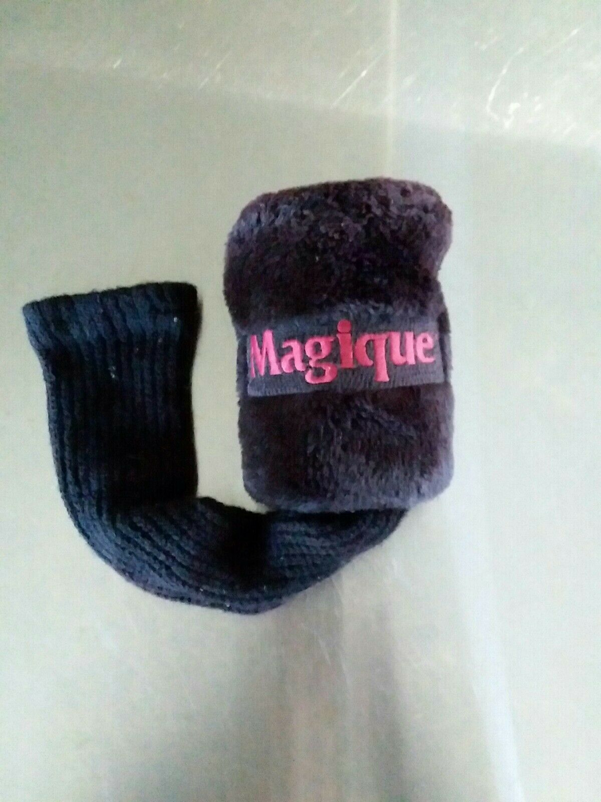  Dark Brown Magique Golf Club Sock W/Red Letters-Preowned - $10.99
