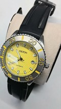 Croton Automatic Mens Watch Yellow dial See Through back case - $98.01