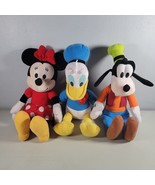 Disney Plush Lot Goofy Donald Duck and Minnie Mouse Kohls Cares 13 in to... - $17.99
