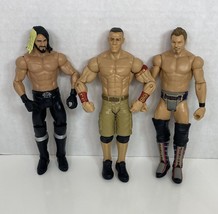 WWE Mattel Chris Jericho, Seth Rollins, &amp; John Cena Wrestling Figure Toy - £7.47 GBP