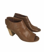 Mossimo Womans Shoes Size 9.5 Brown Open Toe Heel Snap Closure 3&quot; Heel  - £15.57 GBP