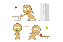 Fruit Clipart, Food Party Clipart, Characters clipart, Cute clipart, Comics - £2.79 GBP