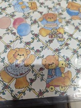 VTG Creative Papers Gift Wrapping Bears  Balloons Bunny Duck  Christmas ... - £7.82 GBP