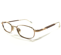 Morel Eyeglasses Frames OGA 802 DO001 Brown Gold Oval Full Rim 48-20-140 - £73.20 GBP
