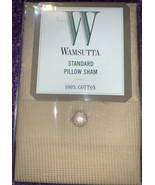Wamsutta Standard Pillowcase Sham 100% Cotton Honeycomb - £15.50 GBP