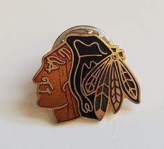 Chicago Blackhawks Mascot NHL Hockey Vintage Lapel Hat Vest Pin Pinchback - £15.66 GBP