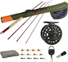 Aventik Extreme Fly Fishing Combo Kit | 0–6wt Rod &amp; Reel Outfit w/ Trave... - $212.52 CAD