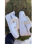 Beige Rope Lace Custom Air Force 1s - Mens AF1 1 - Womens White Air Forc... - $224.99