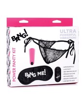 Bang! Power Panty &amp; Blindfold Kit Pink - £21.25 GBP