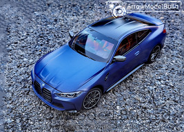 ArrowModelBuild BMW M4 (Electric Blue) 2-Door Ver Built &amp; Painted 1/18 M... - £96.14 GBP