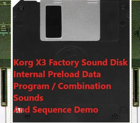 Factory Restore Floppy Disk for Korg X3 Synth Preload Data Sounds, Seque... - $11.84
