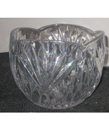 Princess House #950, Highlights Pattern, 24% Lead Crystal Rose Bowl -Ger... - $26.85
