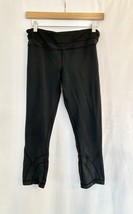 Lululemon Leggings Womens Size 8 Black Inspire Crop Luxtreme Casual Gym Run - $14.99