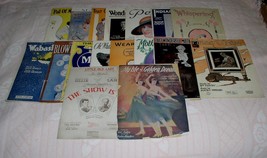 Sheet Music Lot Of 17 Vintage Early 1900&#39;s Songs  - £19.57 GBP