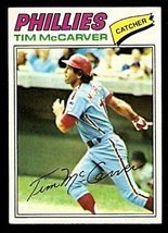 Philadelphia Phillies Tim Mc Carver 1977 Topps Baseball Card # 357 Ex - £0.79 GBP