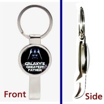 Star Wars Darth Vader Galaxy&#39;s Greatest Best Father Dad Keychain bottle ... - £10.76 GBP