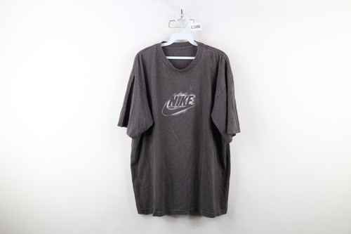 Vtg 90s Y2K Nike Mens 2XL Faded Travis Scott Center Swoosh Short Sleeve ... - £44.46 GBP