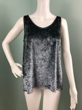 NWT Women&#39;s Cynthia Rowley Sleeveless Crushed Velvet Top Sz M Medium - £19.46 GBP