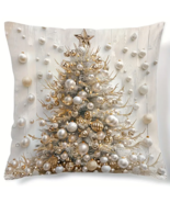 Christmas Tree Digital Print Throw Pillow Cover - 18&quot; x 18&quot;  - $273.81 MXN