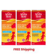 3 X Seven Seas Multivitamin Syrup Cod Liver Oil Orange Flavour for Kids ... - $71.18