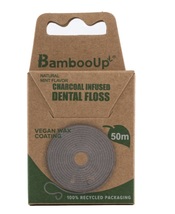 Bamboo-Up Dental Floss Charcoal, 50m - £5.32 GBP