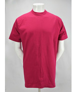 Vintage Fruit Of The Loom  single stitch blank Fuchsia USA Made T Shirt XL - $418.99 MXN