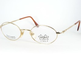 Neu Luxottica LU 1284 Gp Glänzend Gold Brille Brillengestell 46-19-130mm - £60.06 GBP
