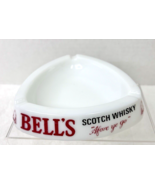 Vintage Bell's Scotch Whiskey Large Milk Glass Ashtray Afore Ye Go Adver... - $34.65