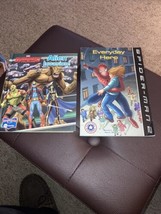 Two Marvel Books Everyday Hero Spider-Man &amp; Alien Invasion Guardians Of  Galaxy - £4.70 GBP