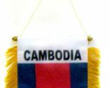 K&#39;s Novelties Cambodia Mini Flag 4&quot;x6&quot; Window Banner w/Suction Cup - £2.27 GBP