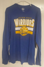 Golden State Warrriors 47 Brand Long Sleeve Blue T Shirt - NBA - $21.99