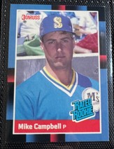 1988 Donruss #30 Rated Rookie Mike Campbell P Mariners RC Trading Card, NM - $1.29