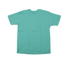 NOS Vintage 90s Mens 2XL Blank Short Sleeve T-Shirt Seafoam Green Cotton USA - £22.17 GBP