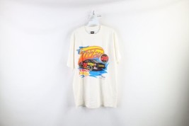 Vtg 90s NASCAR Mens Large Spell Out Dale Jarrett Texaco Havoline Racing T-Shirt - £47.44 GBP