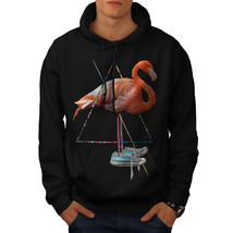 Wellcoda Flamingo Bird Shoe Mens Hoodie, Sneaker Casual Hooded Sweatshirt - £25.95 GBP+