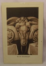 Vintage German Postcard: So ein Schafskopf! So a sheep&#39;s head! Dessin 12... - $11.25