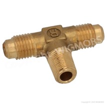 Robinair 40423 Tee 1/8 MPT Branch x 1/4 MFL run x 1/4 MFL run with core - $30.54