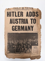 Daily News 1938 Vintage Newspaper - £39.09 GBP